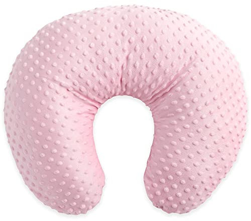 Duffi Baby - Coussin d'allaitement bébé nouveau-né Toptos Oreiller pour femme enceinte. Housse 100% polyester super doux. Garnissage fibre creuse. Design toos Relieve. Couleur rose 4107-06