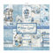 STAMPERIA SBBL47 Papierblock 10 Blätter doppelseitig Blue Land, Mehrfarbig, 30.5 x 30.5 (12 x 12)