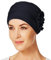 Christine Headwear Lotus Turban Damen Blaue Melange | Chemo Kopfbedeckung Damen | Kopftuch für Damen Mit Haarausfall | Chemo Mütze Damen Auf 95% Viskose Bambus 5% Elasthan