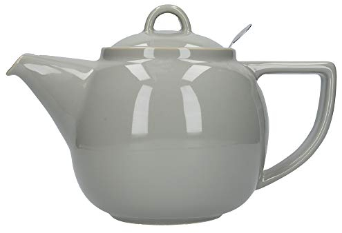 London Pottery Geo Théière à infuseur en céramique avec filtre pavé, 4 tasses (1,1 litre)