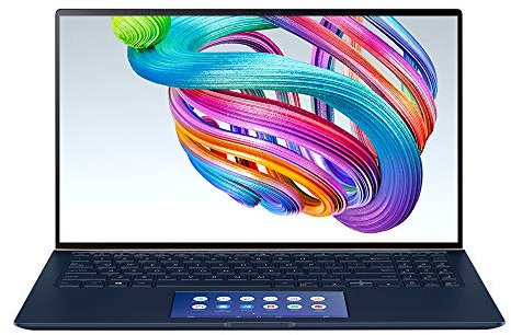 ASUS ZenBook UX534 Full HD IPS-Level 15.6 Inch Laptop (Intel i7-8565U, NVIDIA GeForce GTX 1650 Graphics, 512GB PCI-e SSD, 16GB RAM, ScreenPad, Backlit Keyboard, Windows 10), Royal Blue