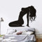 wZUN 2pcs Sexy Frau Wandtattoo nackt Sex Dame Pose Silhouette Vinyl Aufkleber 54X42cm