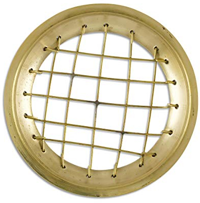 NKlaus Ø 7cm Ersatzgitter Messing Gold für Weihrauchgefaß Rauchgefäß Räucherschale Ersatzteile Zubehör 3302