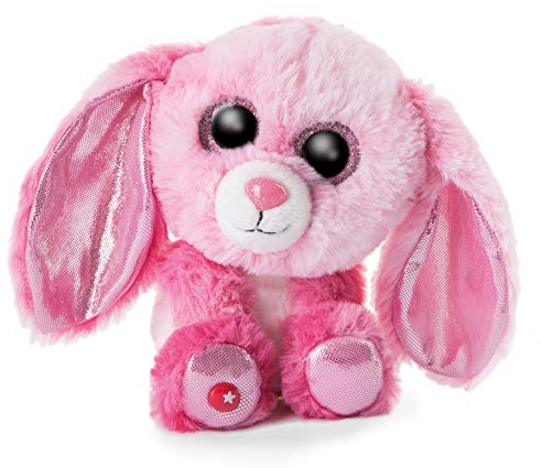 NICI Bunny Glubschis Schlenker Hase Halola 15cm 46526, Rosa