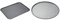 MasterClass Hard Anodised Aluminium Baking Tray, Oven Tin with Teflon, Non Stick Coating, 42 x 31 cm, Black & 32 cm Perforated Pizza Tray with PFOA Non Stick, Robust 1 mm Thick Carbon Steel