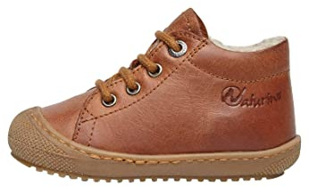 Naturino Lauflernschuhe mit Wollfutter, Cognac 25