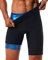 LMCOB Sauna Sudore Pantaloni Corti per Gli Uomini Hot Thermo Sauna Leggings Compressione Vita Alta Allenamento Body Shaper Sauna Suit, Pantaloni Corti Fodera Blu, Medium