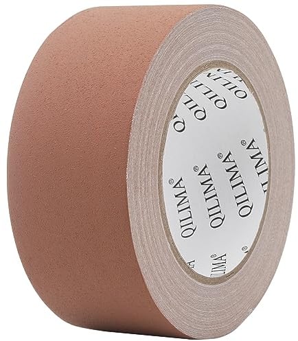 QILIMA Gewebebänder Braunes Gaffelband, leicht zu reißen und hat keine Rückstände Es wird als Gewebeband für Kabel, Bühnen und Fotografie verwendet - 5cmx27m