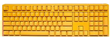 Ducky One 3 Yellow Gaming Keyboard, RGB LED - MX-Red (US)