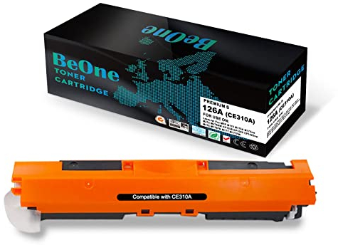 BeOne 1X 126A CE310A 130A CF350A Kompatible Tonerkartusche für Laserjet Pro 100 Color MFP M175 M175A M175nw M275 M275NW CP1020 CP1025 CP1025nw M176FN M177 M177FW Drucker (1 schwarz)