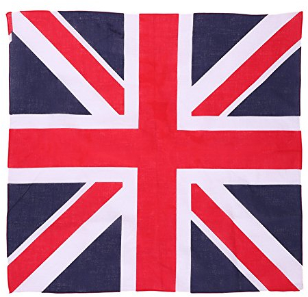 Bandana mit britischer Flagge, Baumwolle, Paisleymuster, Bandana, Bandana, Bandana, Bandana, Bandana, Bandana, Bandana, Kopfband, Sport-Halstücher, Hip-Hop-Kopfbedeckung, Schal, Hals, Handgelenk,