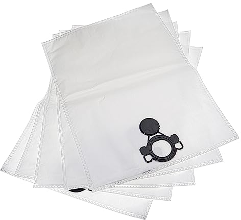 vhbw 5x Sacs compatible avec Flex S 44 L AC, FS-F VCE L, VCE 33 L AC, VCE 33 M AC, VCE 33 L MC aspirateur - 52,5cm x 39cm blanc