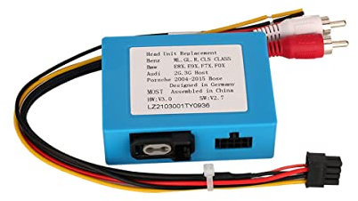 Erisin Autoradio Stereo Multimedia-Glasfaser-Decoder (meist) Box für Mercedes-Benz R/ML/CLS/SLK Serie/Porsche PC001