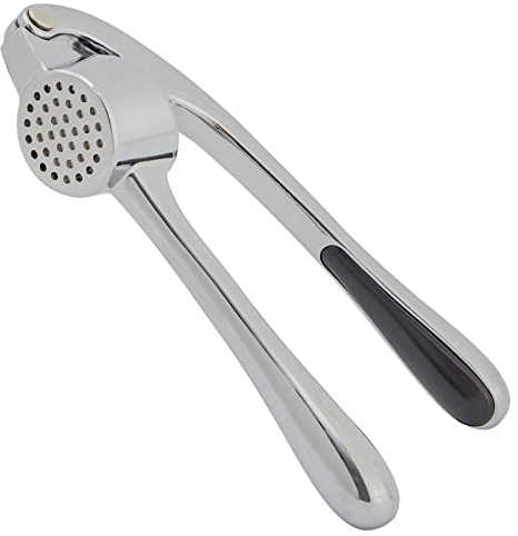HiramWare Presse-ail en acier inoxydable (argent impérial)