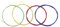 Jeu de cordes en nylon pour ukulélé - Accessoires de rechange colorés
