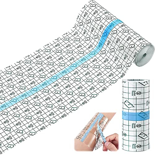 Wasserdicht Transparent Bandage,15 cm x 5 m Pflaster Rolle Medizinisches Klebeband,Transparentes Pflaster Rolle,Tattoo Verband,Wasserdichter Verband,zum Duschpflaster, Antiallergisch, Sport, Duschen
