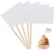 100 Stück Leere Zahnstocher Flaggen Käse Marker Cupcake Topper Flaggen Kennzeichnung für Party Kuchen Lebensmittel Buffet Käseplatte Vorspeisen Weiß