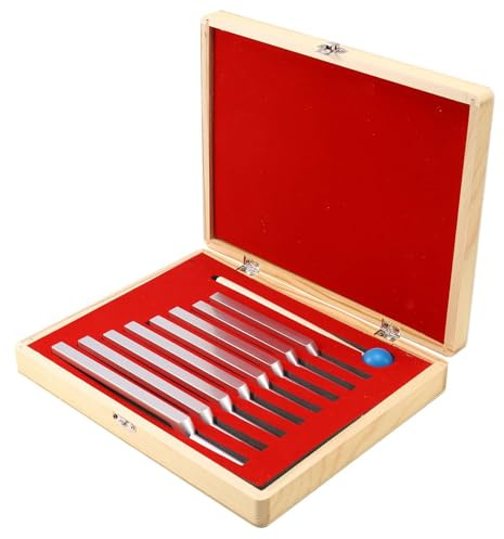 Uadme Tuning Fork for Healing Set, 8pcs Solfeggio Tuning Forks with Silicone Hammer, Sound Therapy Tools for Yoga, Nerve Sensory, Chakra Healing, Stress Relief, Meditation & Body Relaxation