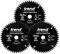 Trend Wood PTFE Circular Saw Blades, Triple Pack, 160mm Diameter, 20mm Bore, 48 Teeth, TCT, 2.2mm Kerf, 3 Pack, CSB/160/3PK/P