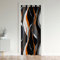 Orange Gris Blanc Stripes Rideaux Interieur Salon Chambre Géométrie Décoration Rideau de Porte 86x203cm Rideaux Exterieur d'entrée Modern Striped Art Rideau Occultant