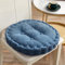 Sitzkissen Outdoor, 2er Set Stuhlkissen 50x50cm, Dicke Bodenkissen, Sitzpolster Outdoor für Bank und Gartenstuhl(Runde,Denim-Blau,50 x 50 cm)