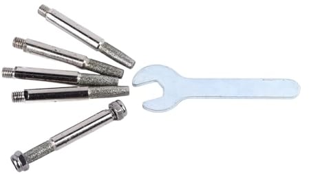 5PCS Diamant-Kettensägen-Schärfstein-Bit, Hohe Härte, Diamant-Kettensägen-Schärfgerät, Polier-, Schleiffeile, Kettensägen-Schärfstein für 404-Ketten, M5-Gewindegröße