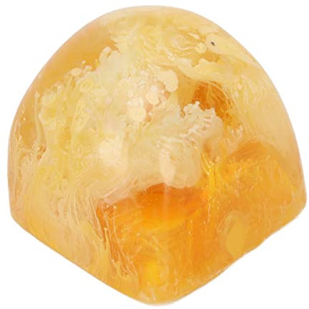 ZLXHDL Glorious Keycaps, Resin Hand Carved Plug and Play Vivid Color Exquisite Design Gaming Keycaps, Jelly Keycaps for Most Mechanical Keyboards with for Cherry MX Switches.(yellow)