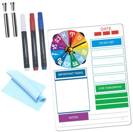 Amosfun Acryl-whiteboard Diy Tischplanungs-memo-board Abwischbare Notiztafel Beschreibbare Memotafel Fürs Büro Dekorative Planertafel