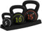 HOMCOM Kettlebell, 2,2kg, 4,5kg, 6,8kg Kugelhantel, 3er Set Kugelgewicht für Gymnastik, Krafttraining, Schwarz