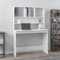 WIFESE Scrivania Computer 102x45x148 cm Scrivania con Mensole Scrivania Salvaspazio Scrivania Con Libreria Scrivania Cameretta Scrivania Moderna Scrivania Con Ripiani Bianca in Legno Multistrato