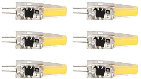 LED G4 220 V, 6 Stück, 6 W, 500 lm, G4-LED-Leuchtmittel, COB-Gel-Energiesparlampe, Glühbirne für Deckenleuchte, Wandleuchte, Tischleuchte, 220 V, Gel-G4-LED, 220 V, 3 W