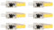 LED G4 220 V, 6 Stück, 6 W, 500 lm, G4-LED-Leuchtmittel, COB-Gel-Energiesparlampe, Glühbirne für Deckenleuchte, Wandleuchte, Tischleuchte, 220 V, Gel-G4-LED, 220 V, 3 W