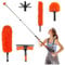 20 Foot High Reach Duster Kit with 5-20FT Extension Pole - For Cleaning High Ceiling Fans, Window Washing, Cobwebs & Feather Dusting