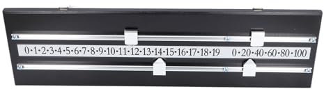 Fockety Billard-Anzeigetafel, Torschütze für Billardspiele Klare Anzeige Scorertafel. Anzeigetafel Rechteckig und 2-gleisig Score Keeper Snooker-Anzeigetafel für Alle Arten von