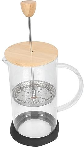 Ciieeo Cafetera Manual con Tapa para Espumar Resistente Y Fácil de Usar