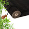 LCBDYLR Retro Bamboo Roller Blinds Customizable size, Natural Wood Window Shades Blinds Anti-UV Dustproof Decorative Curtain, Screen Partition Blind, for Indoor/Outdoor/Garden A-Black