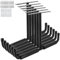 GBACHOOSE Lot de 6 Crochet Garage en métal, Rangement Plafond Garage pour charges lourdes - Pour vélo, bois, échelle, canne à pêche et équipements de sport tels que ski, planche de surf