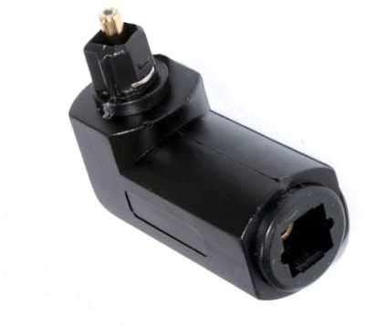 Mikikit 5 Stück 90-Grad Audioadapter, Drehbar, PVC, für Enge Anschlüsse