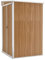 PABURNI Abri de jardin en métal pour meubles d'extérieur imperméable et antisalissure Marron 118 x 100 x 160/178 cm