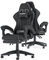 Racingreat Sedia da gaming, ergonomica, per gamer, con cuscino lombare e poggiatesta, regolabile in altezza, sedia per computer, per ufficio, per adulti, ragazze e ragazzi Con poggiapiedi (Nero)