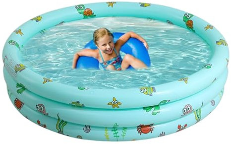 Piscine familiale Gonflable - Pataugeoire Gonflable, Bain d'eau Pliable | Grande Piscine familiale Gonflable sur Le Toit, 150 x 35 cm, Jeux d'été relaxants, Jeux d'eau pour dans Le Jardin