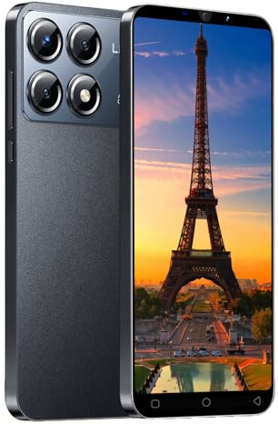 CatCalls X6Pro Mobile Phone, 5.0 IPS Display, 16GB Expandable to 128GB, Dual SIM Free Unlocked, Dual Camera, WIFI/Bluetooth/Face ID Cheap Phone (Black)