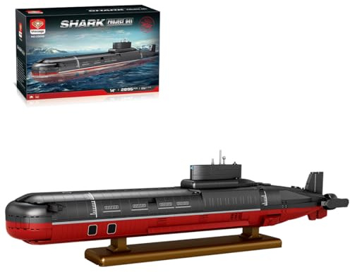 ToysWeltX MOC-193085 Bausatz für Atom-U-Boot Projekt 941 im Maßstab 1:250 (2895 Teile)