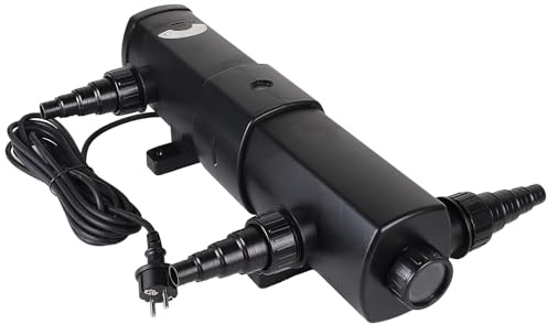 CPROSP UV dammklarare 4 500 l/h 24 W, UVC klar damm med UV-lampa, algförstörare för trädgårdsdamm pool akvarium, ljusfilter för algbekämpning, CUV-224