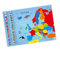 nikima Kinder Lernposter Europa - Plakat für Kindergarten Schule Schulanfang Schuleintritt Einschulung Kinderzimmer Deko Wandbild - Größe DIN A2-594 x 420 mm