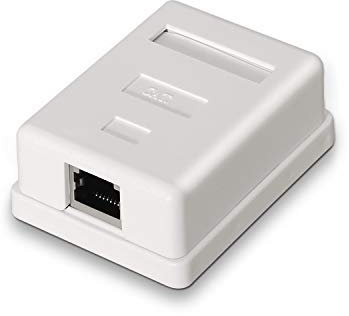 ROSETA DE SUPERFICIE AISENS RJ45 CAT.6 FTP 1 TOMA BLANCO