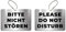 KaiserstuhlCard Magnete Türschild Bitte Nicht stören Please do not Disturb 14,8 cm x 10,5 cm Schild Anhänger Wendeschild