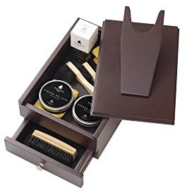Famaco - Kit Pied Cireur - Cirez vos Chaussures comme un Professionnel - Kit de Cirage pour le Cuir - Idéal Cadeau ou pour vos Déplacements - Made in France