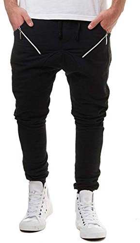 Prijouhe Herren Jogginghose Haremshose Sweatpants Hip Hop Pants - - Mittel