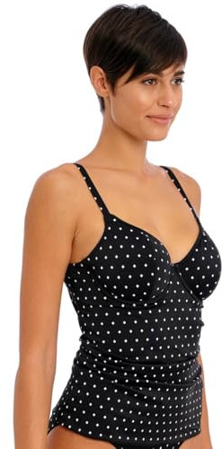 Freya Jewel Cove Tankini Top Non Padded Underwire Tankini Top Swimwear 7238 Black Various New Womens 38DD